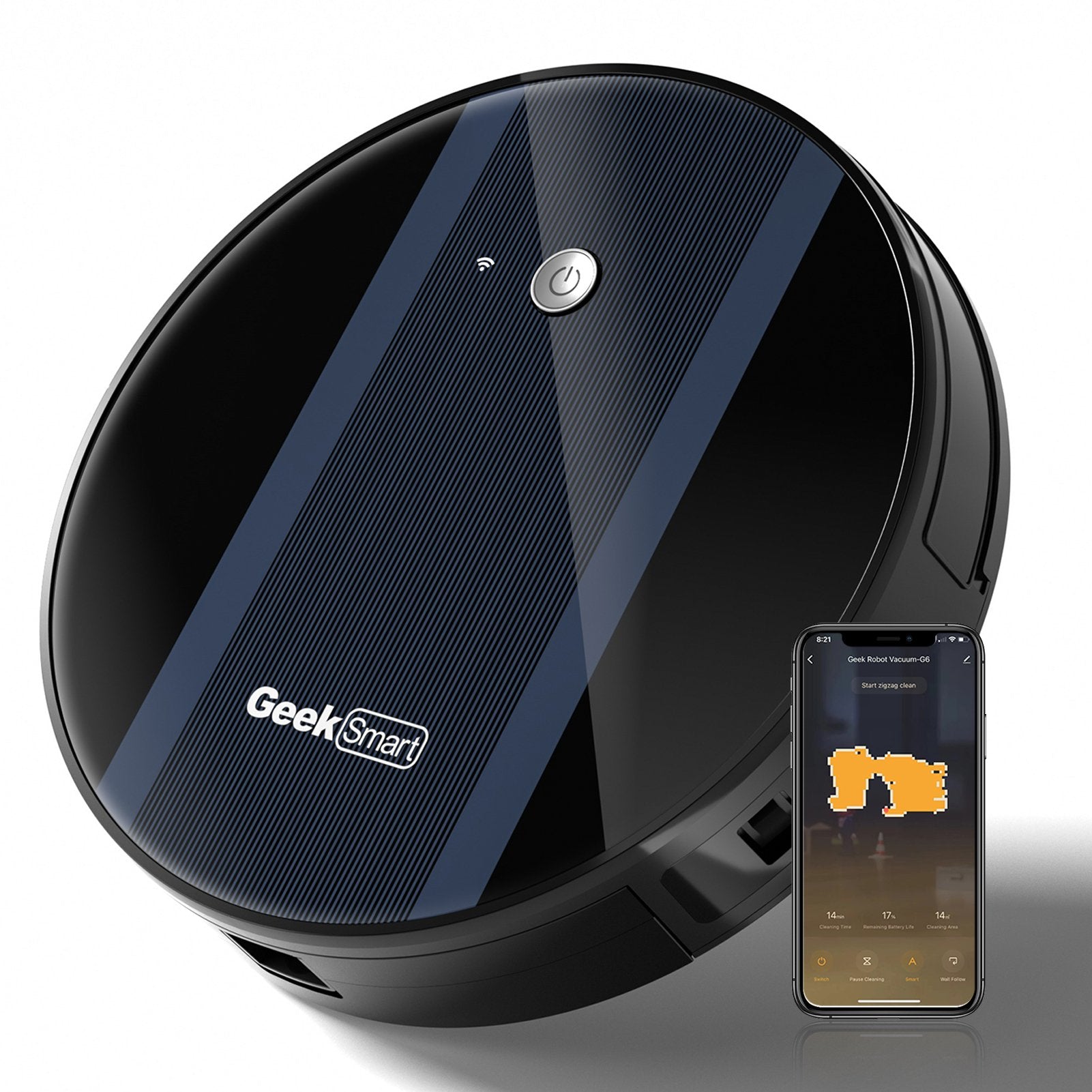 Geek Smart Robot Aspirateur G6 Plus - Ultra-fin