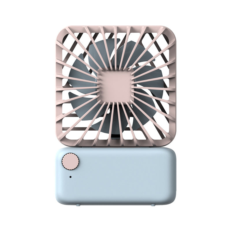 Ventilateur de Cou Carré Rechargeable par USB, Ventilateur Portable à Main