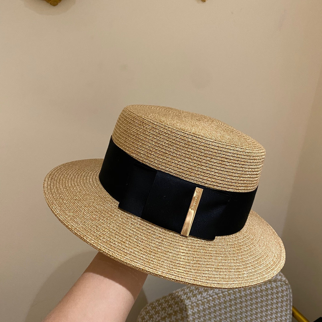 Chapeau de Paille Tendance pour Femme pour Protection Solaire