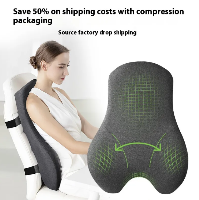 Coussin de Soutien Lombaire en Mousse à Mémoire