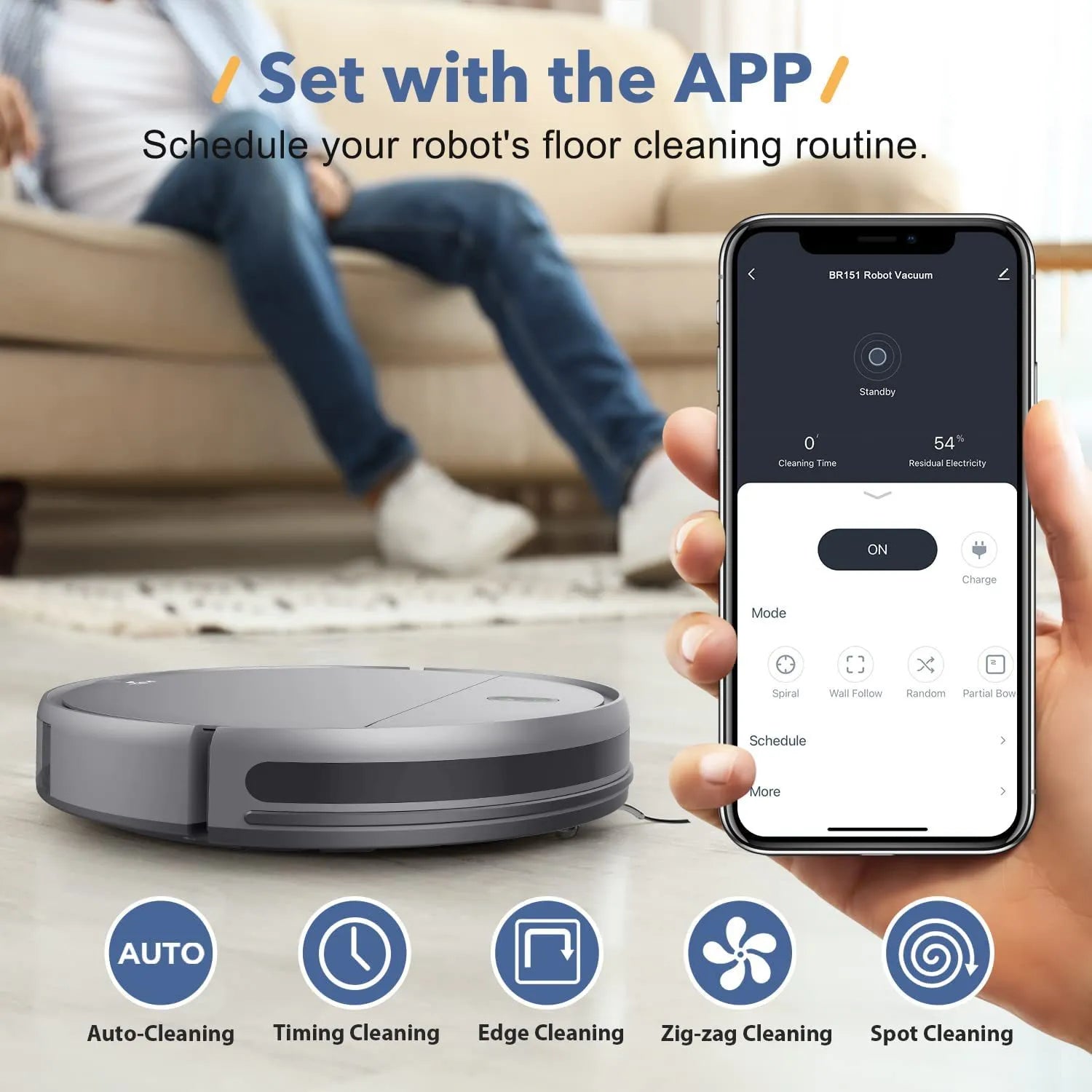 Robot de Nettoyage Intelligent : Balayage, Lavage & Aspiration