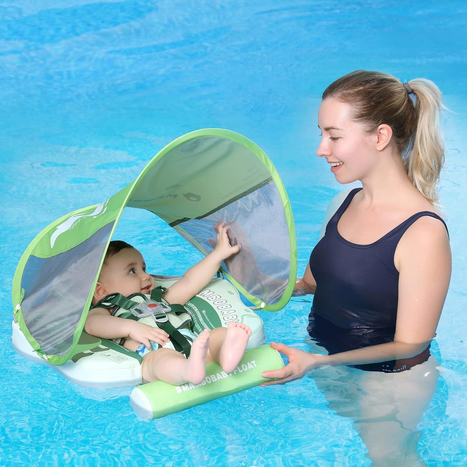 Bouée Gonflable pour Bébé Mambobaby avec Canopée
