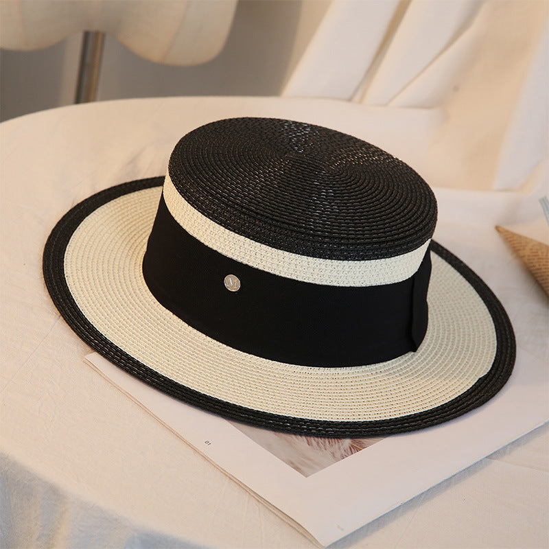 Chapeau de Paille Tendance pour Femme pour Protection Solaire
