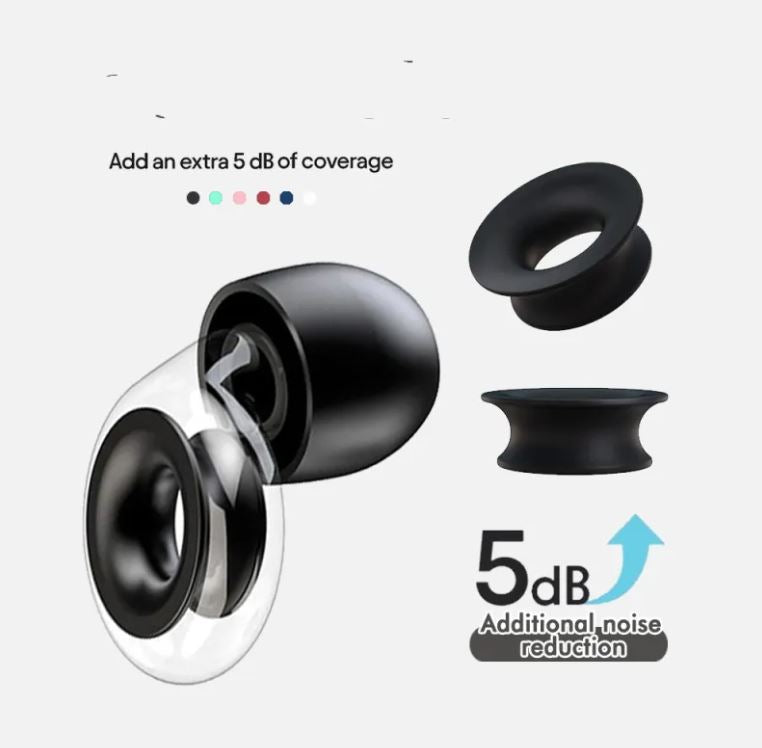 Bouchons d'Oreilles en Silicone avec Anneaux Ajustables