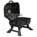Le BBQ qui se plie comme une mallette. Charbon de bois, couvercle fumoir 2-en-1, prêt en 5min. Pique-nique, camping, balcon. Sac de transport inclus.