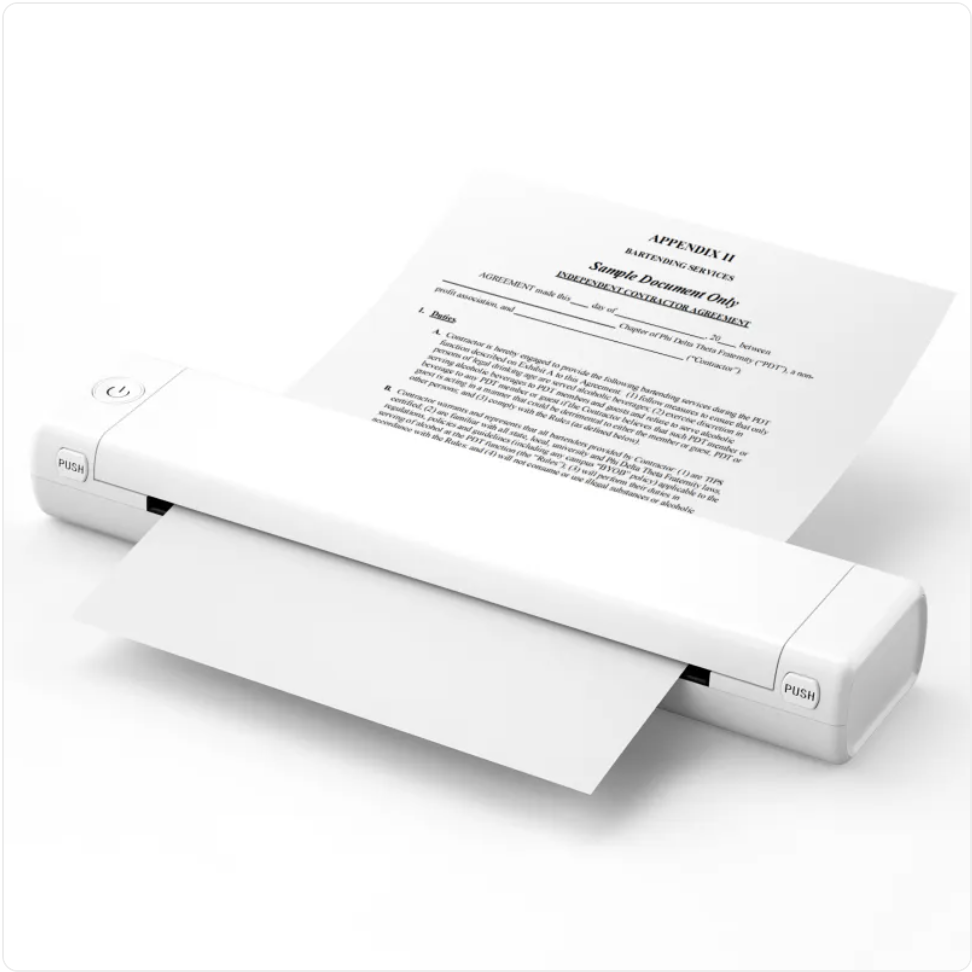 Imprimante Thermique Bluetooth Portable A4 pour Voyage et Bureau Mobile, Compatible avec Papier pour Tatouages – Phomemo M08F