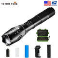 Malinex Lampe Tactique T6 Zoom 5 Modes - Batterie 18650 Incluse